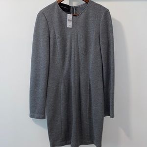 Cedric Charlier Long-sleeved dress in heater grey